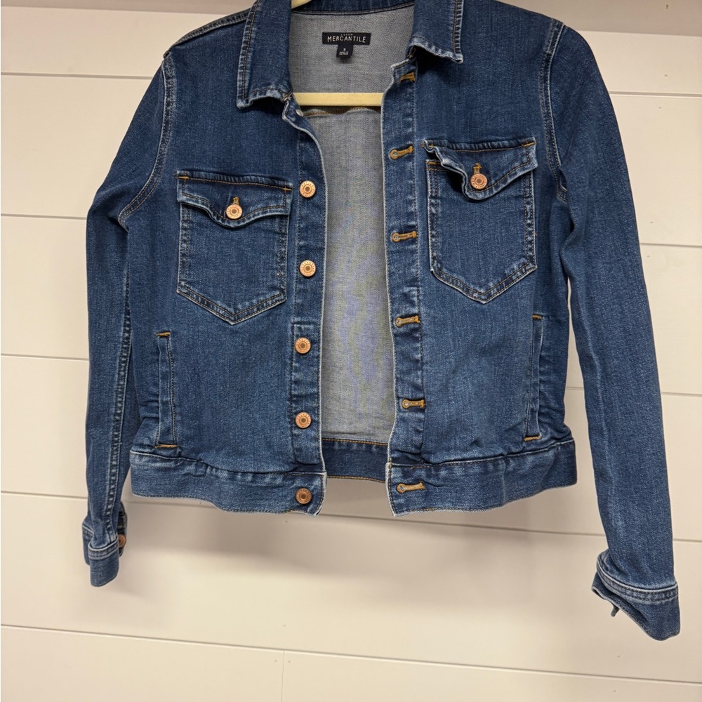 J. Crew Blue Jean Jacket Classic Denim Style